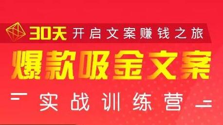 安顿文案写作《爆款吸金文案》实战训练营，30天开启文案赚钱之旅-课程网