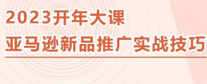 2023亚马逊新品推广实战技巧，线下百万美金课程的精简版，简单粗暴可复制，实操性强的推广手段-课程网