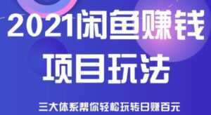 闲鱼赚钱项目玩法,三大体系让你轻松日赚百元-课程网