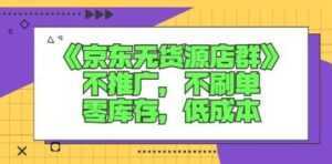 诺思星商学院《京东无货源店群课》-课程网
