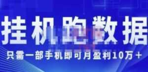 猎人电商《挂机数跑据》只需一部手即机可月盈利10万+(内玩部法)-课程网