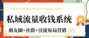 私域流量收钱系统课程（朋友圈+社群+引流布局营销）12节课完结-课程网