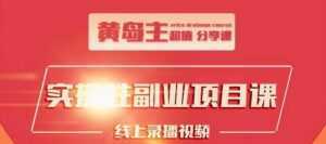 黄岛主实操性小红书副业项目,教你快速起号并出号,万粉单价1000左右-课程网