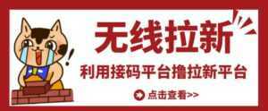 最新接码无限拉新项目，利用接码平台赚拉新平台差价，轻松日赚500+-课程网