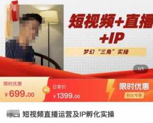 谦四·短视频直播运营及IP孵化实操，80节干货实操分享-课程网