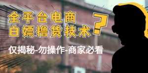 外面收费2980的全平台电商白嫖撸货技术（仅揭秘勿操作-商家防范必看）-课程网